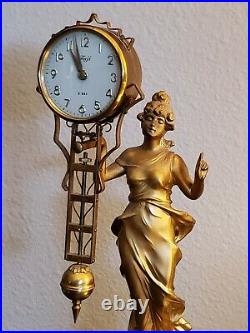 German Style Junghans Diana Swinging Swinger Clock with 8 Day Art Deco Unique