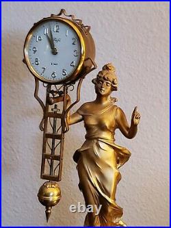 German Style Junghans Diana Swinging Swinger Clock with 8 Day Art Deco Unique