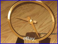 Gorgeous Vintage Jefferson Golden Hour Electric Art Deco Mystery Clock 580-101