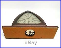 Gothic 1920's Waltham Art Deco Mahogany 8 Day Mantel Clock Excellent REDUCED