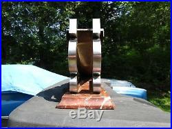 Gubelin Art Deco Inclined Plane Clock Base-Antique Rolling Drum Mystery Clock