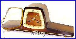 Hermle Chiming Mantel/table Clock Art Deco Germany 1950/1960
