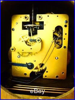 HERMLE chiming antique german mantel clock mid century art deco Junghans vintage
