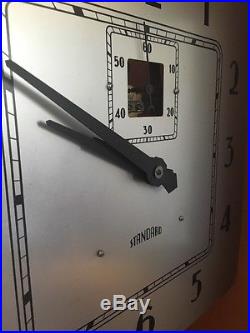 HUGE 66 Standard Electric Master Clock Invar Pendulum Art Deco Style 1930s