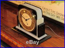 Hammond Art Deco black catalin clock not a Telechron