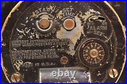 Hammond Empress Blue Face Art Deco Table Clock Vintage Electric Alarm Parts