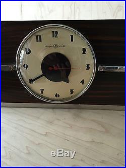 Herman Miller Gilbert Rohde Tide Table Clock 6366 Art Deco 1930s Machine Age