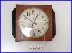 Huge International Time Recording Boardroom Clock. Not Gents. 1934. Art Deco