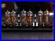 IN-14 6- digits Nixie clock. Carbon fiber case. With installed tubes