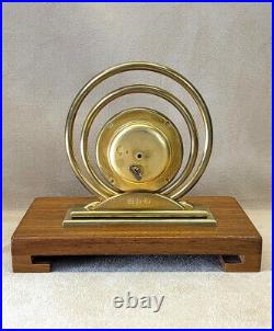 Iconic 1940 Art Deco Gilt-Bronze Desk Clock by Concord Swiss 8-day 15-jewel mvt