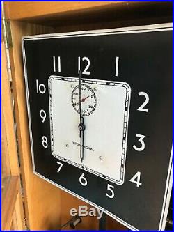 International Business Machines Wooden Case Art Deco Master Clock