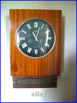 JANTAZ Russian USSR WALL Clock 1950s-ART DECO- Good Working Order