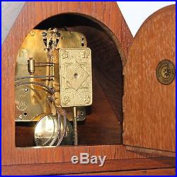 JUNGHANS WURTTEMBERG TOP! Mantel Clock ART DECO Antique 1920s German BRONZE DIAL