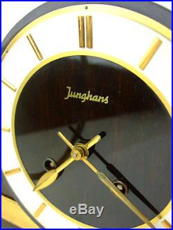 JUNGHANS chiming antique mantel mid century clock art deco speaker german vintag