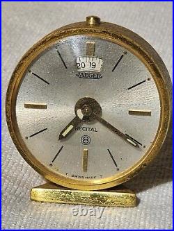 Jaeger LeCoultre Recital 8 jours alarm clock 4,6 cm. In diameter load manual