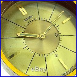 Jaeger LeCoultre Space Memovox Vintage Art Deco Table Clock w. Alarm, 1950's