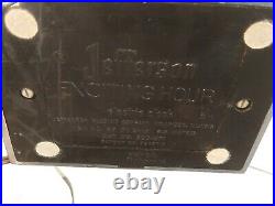 Jefferson Exciting Hour Art Deco Electric Mystery Mantel Shelf Clock Silver