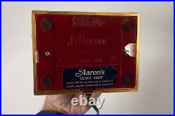 Jefferson Golden Hour Mystery Clock (H4R) Working (JSF6) Electric Gold Glass
