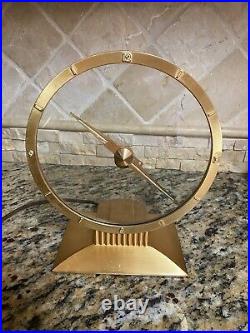 Jefferson The Golden Hour Mystery Clock 580-101 True MCM From 1958 Works