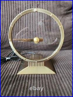 Jefferson The Golden Hour Mystery Clock 580-101 True MCM c. 1958 WORKS