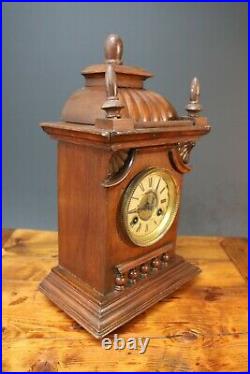 Junghams Mantel Clock Pendulum Vintage German Antique Circa 1900 Germany