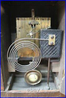 Junghams Mantel Clock Pendulum Vintage German Antique Circa 1900 Germany