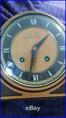 Junghams beautiful old Art Deco mantel clock with 8 day striking chimes