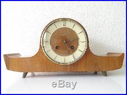 Junghans Mantel Shelf Clock Vintage Dutch Art Deco Design (Hermle Kienzle era)
