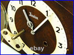 Junghans Pure Art Deco Chiming Mantel Clock Black Forest