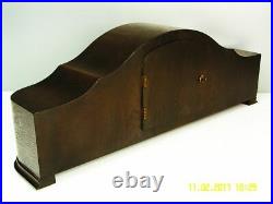 Junghans Pure Art Deco Chiming Mantel Clock Black Forest Germany 2 Woods