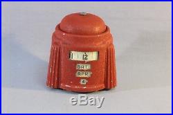 Kal Klok Red circa 1930's Art Deco Rotary Alarm Calendar Date RARE