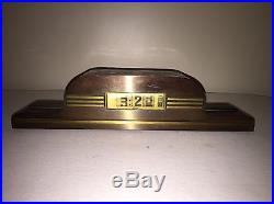 Kem Weber Art Deco Digital Clock Lawson Time Inc Model P 40 Style 490