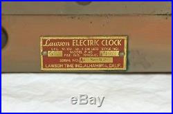 Kem Weber Art Deco Style Digital Clock Lawson Time Inc. Model P40/Style 490