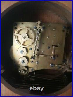 Kienzle Clock 1930s Art Deco Mantle Quarter Chime German Clock Key Pendulum