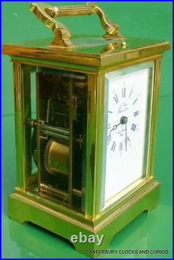 L'epee Vintage French Grande Angelus Striking 8 Day Timepiece Carriage Clock