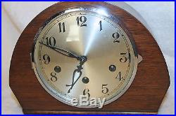 LARGE GERMAN FOREIGN ANTIQUE MANTEL CLOCK WESTMINSTER CHIMES ART DECO RUNS GREAT