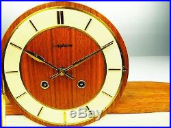 Later Art Deco Junghans Chiming Mantel Clock With Resonanz From 50 ´s