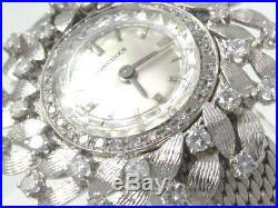 LONGINES Uhr GOLD watch titanic art deco Weißgold Brillanten diamonds clock 750