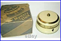 LUX Mystery Rotary Tape Measure Clock Annular Art Deco Novelty in Original Box