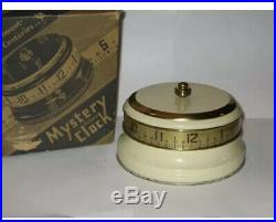 LUX Mystery Rotary Tape Measure Clock Annular Art Deco Novelty in Original Box