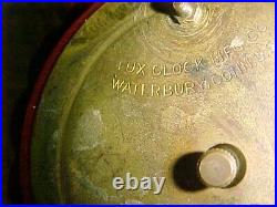 LUX RARE 2 COLOR BAKELITE Catalin CLOCK BUTTERSCOTCH and RED SCARCE