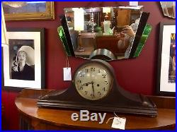 Large Gustav Becker Art Deco Mantle Clock