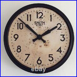 Large Industrial Wall Clock Smith Sectric Genuine Vintage Station Clock Art Deco