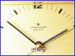 Later Art Deco Bauhaus Desk Clock Junghans Ato Mat