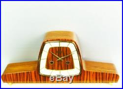 Later Art Deco Design Chiming Mantel Clock From Hermle 50 ´s