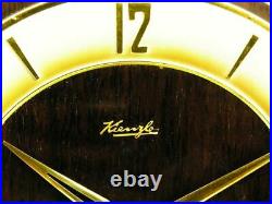 Later Art Deco Westminster Chiming Mantel Clock Kienzle Black Forest Germany
