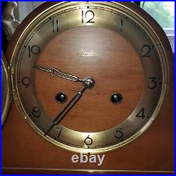 Linden Triple Chime Mantle Clock Germany with Key Cuckoo Clock Co