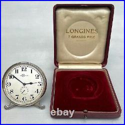 Longines Clock Cal 19.41 8 Day Desk Clock Chronograph