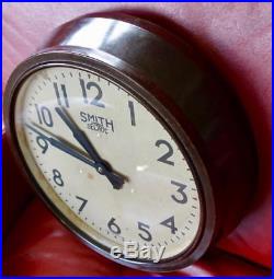 Lovely Vintage 12 Art Deco Smiths Working Bakelite School Railways Office Clock