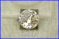 Miniature EUGENE MEYLAN Art Deco enameled travel clock purse Uhr pocket watch